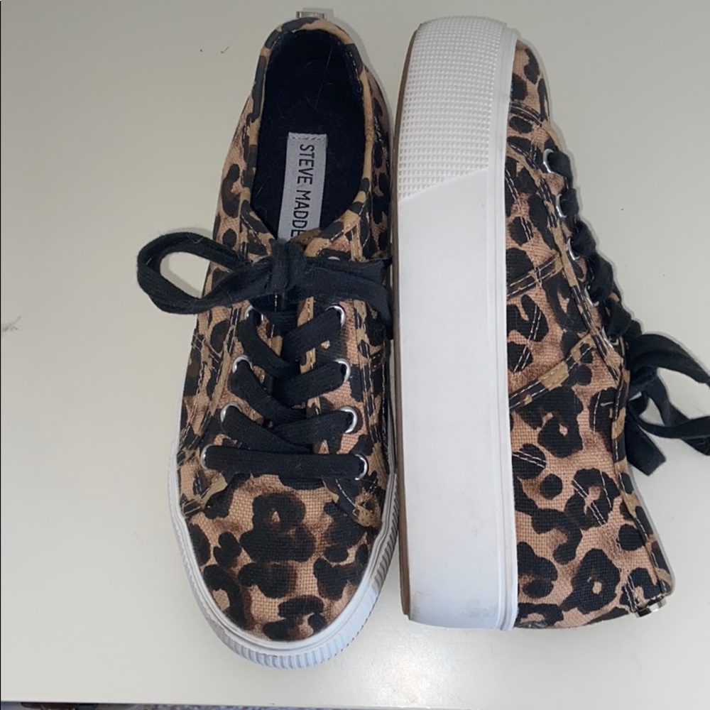Steve Madden cheetah platform sneakers!